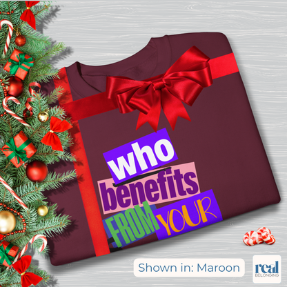 Who Benefits From Your Anxiety? Retro Sweatshirt