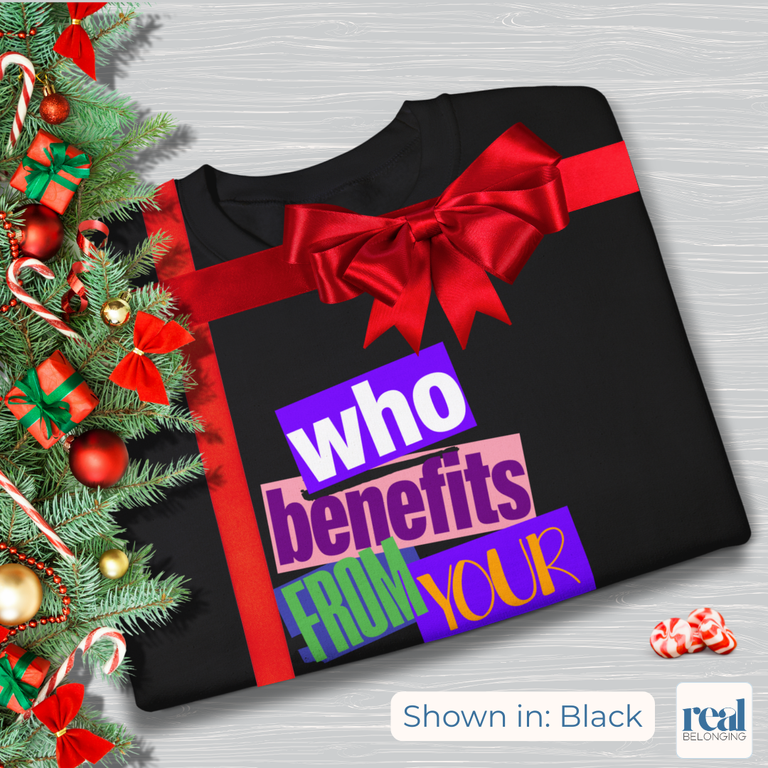 Who Benefits From Your Anxiety? Retro Sweatshirt