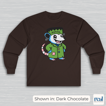 Adorable AF Transgender Frankenstein Possum Long Sleeve Shirt