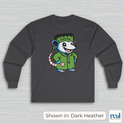 Adorable AF Transgender Frankenstein Possum Long Sleeve Shirt