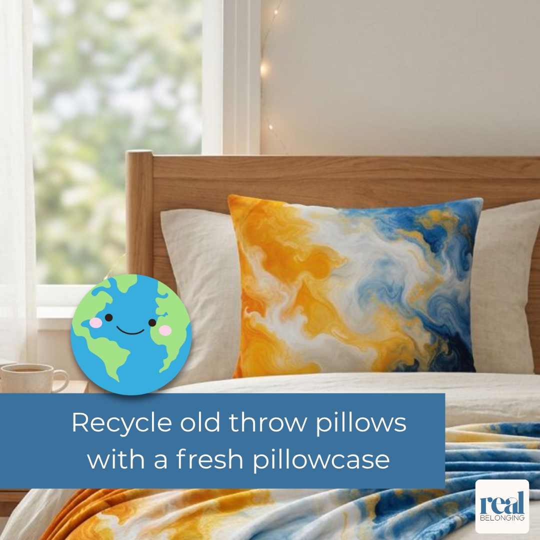 Aroace Watercolor Marble Swirl Throw Pillowcase