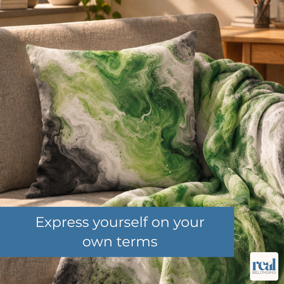 Aromantic Watercolor Marble Swirl Throw Pillowcase