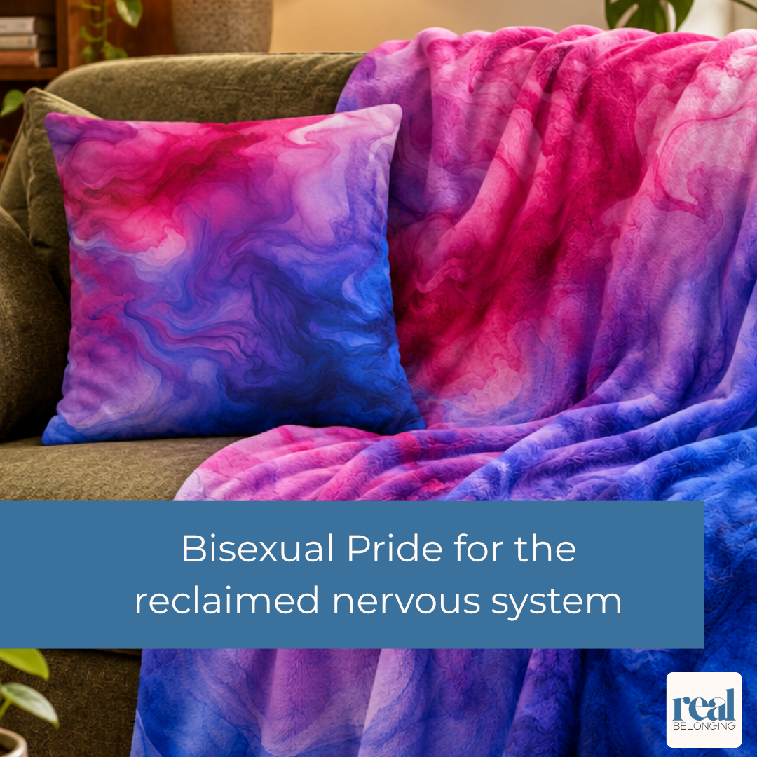 Bisexual Watercolor Marble Swirl Throw Pillowcase