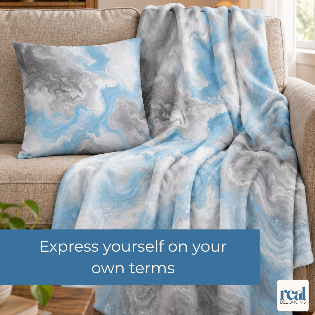 Demiboy Watercolor Marble Swirl Throw Pillowcase