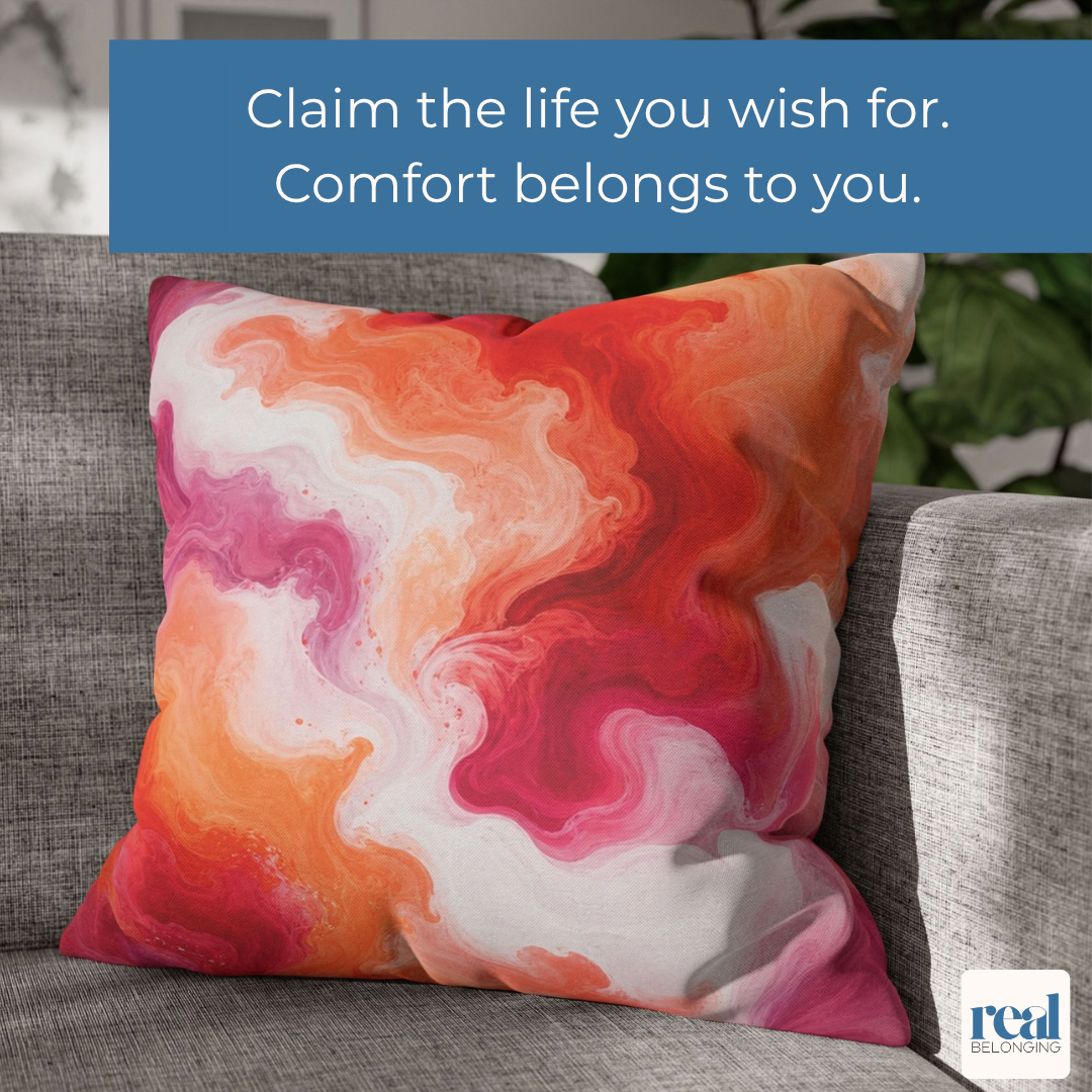 Lesbian Watercolor Marble Swirl Throw Pillowcase