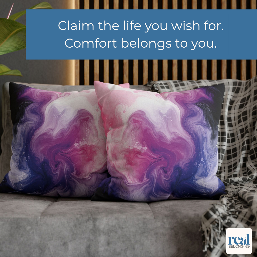 Genderfluid Watercolor Marble Swirl Throw Pillowcase