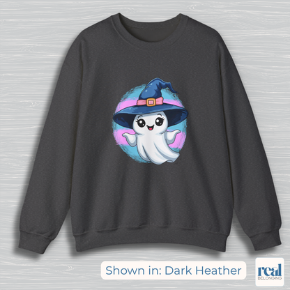 Adorable AF Witch-Ghost Trans Sweatshirt