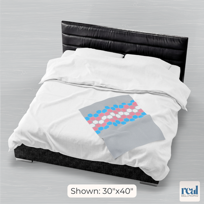 Hexagon Pride Transgender Blanket