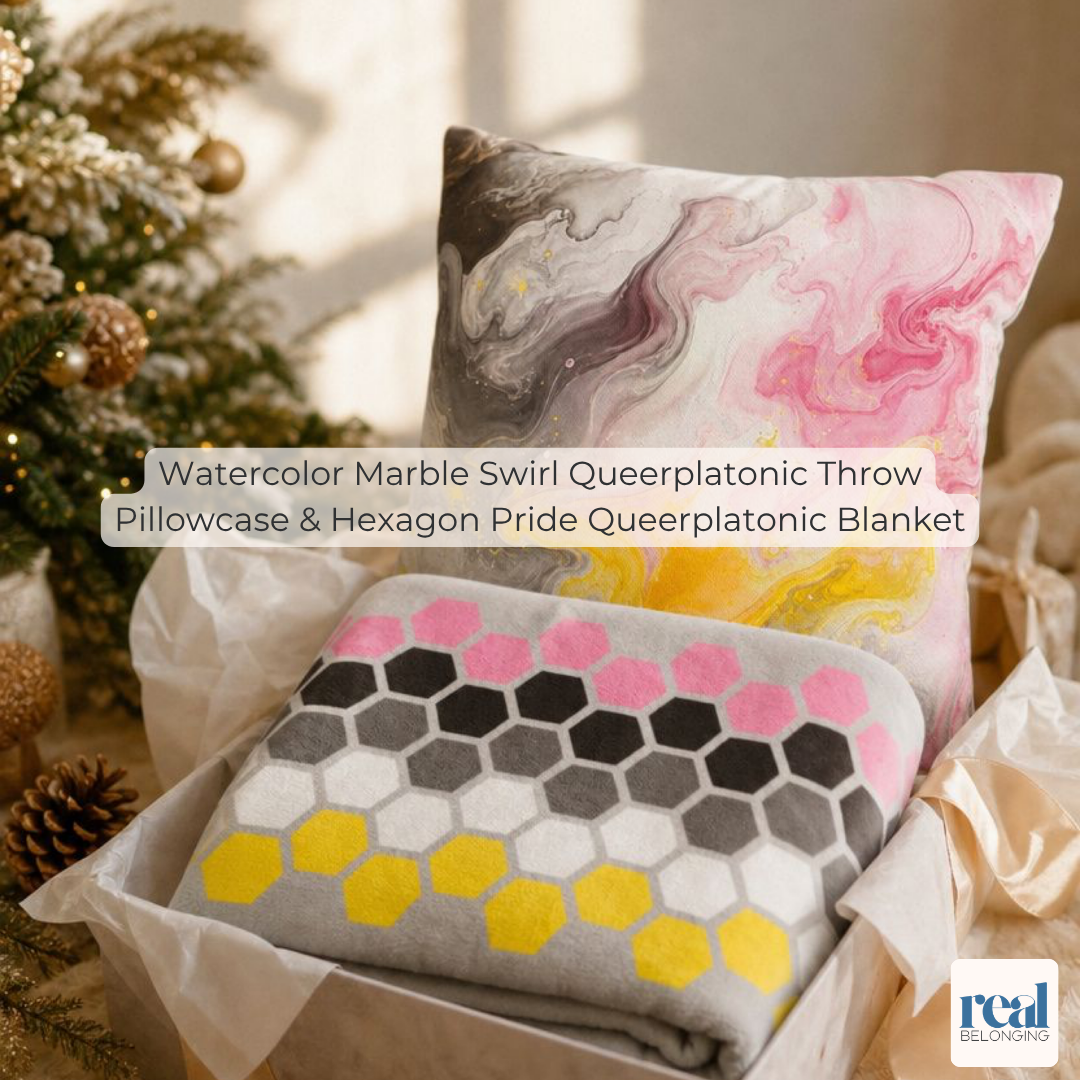 Hexagon Pride Queerplatonic Blanket