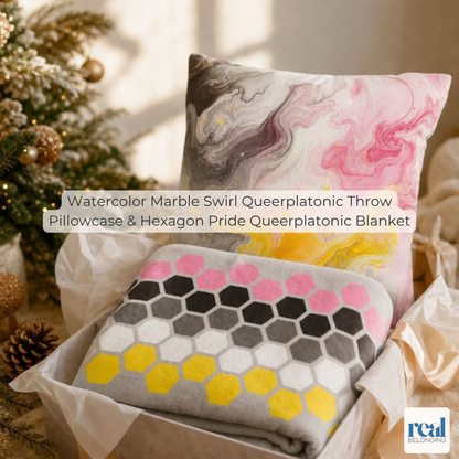 Hexagon Pride Queerplatonic Blanket
