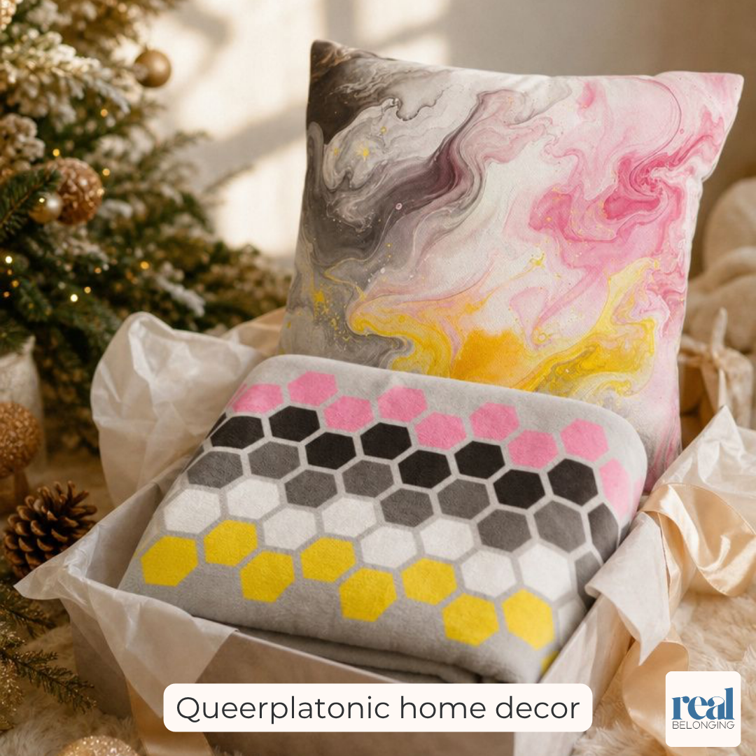 Hexagon Pride Queerplatonic Blanket