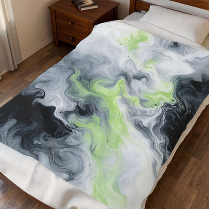 Agender Watercolor Marble Swirl Blanket