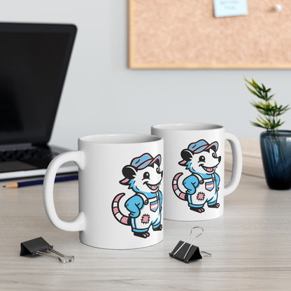 Adorable AF Trans Possum Mug