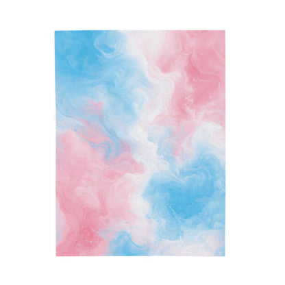 Transgender Watercolor Marble Swirl Blanket