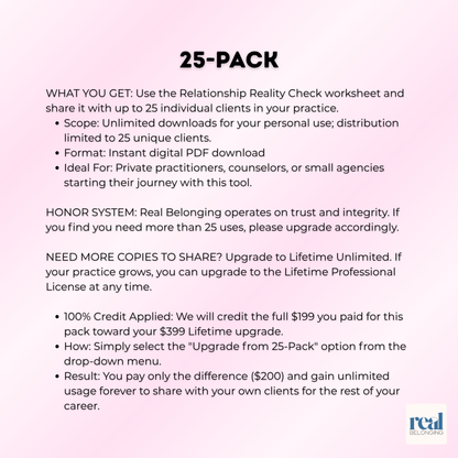 Relationship Reality Check | Healthy Boundaries Worksheet & Tracker