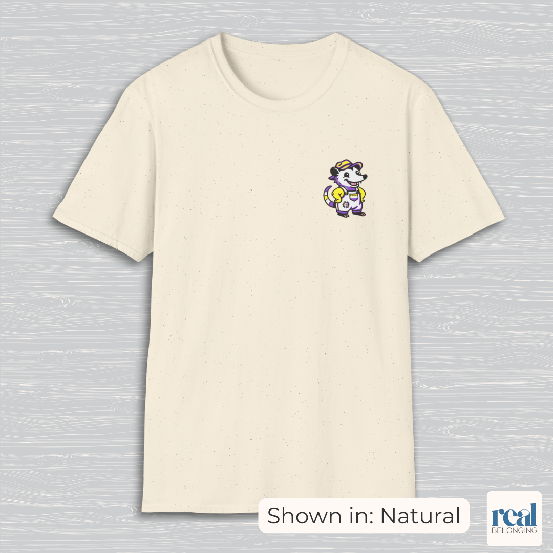 Non-Binary Possum Pride T-Shirt | Adorable AF