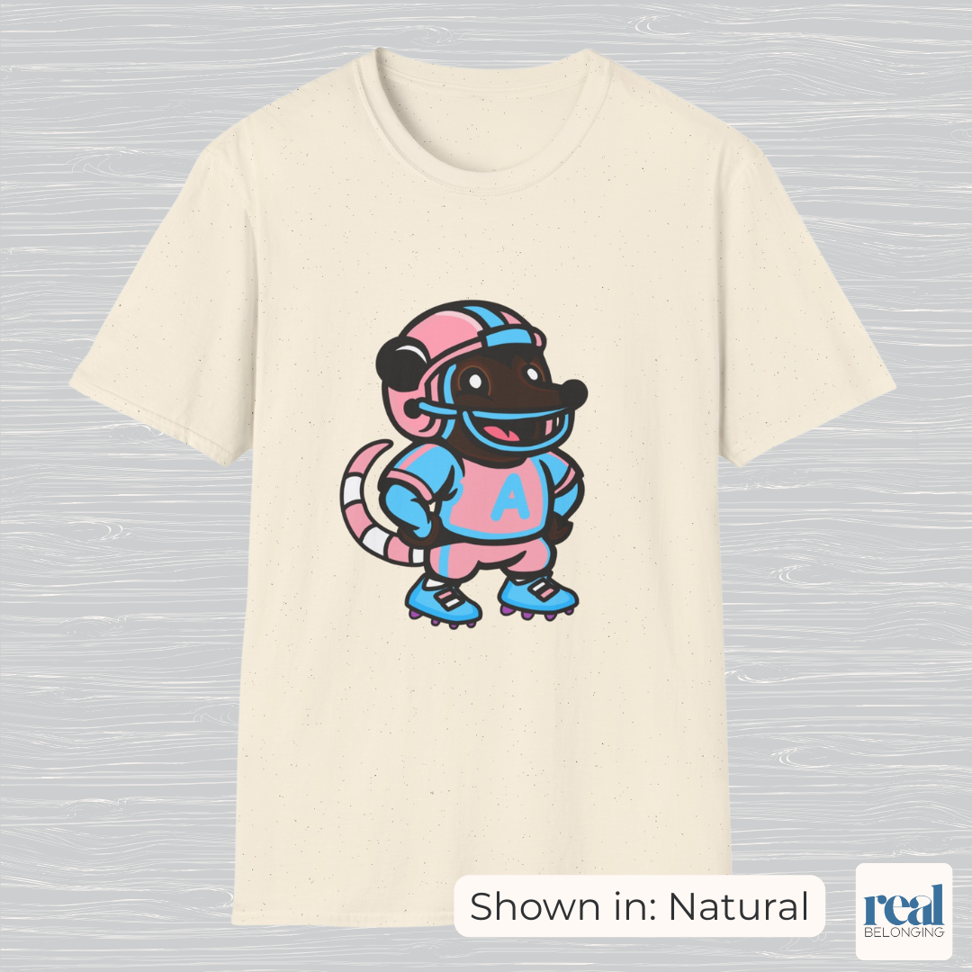 Football Possum T-Shirt | 4 Fur Color Choices | Adorable AF