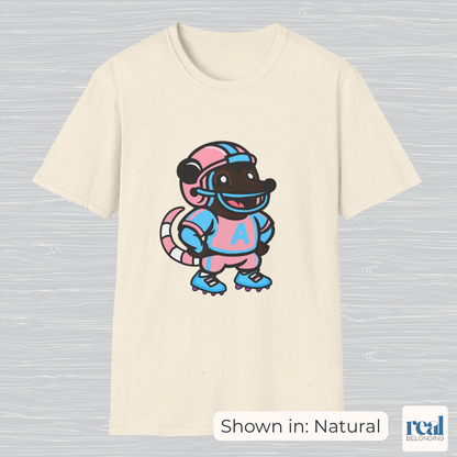 Football Possum T-Shirt | 4 Fur Color Choices | Adorable AF