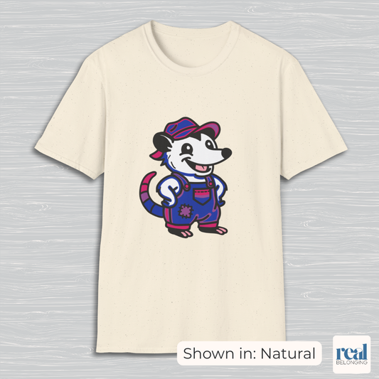 Bisexual Pride Possum T-Shirt | Adorable AF