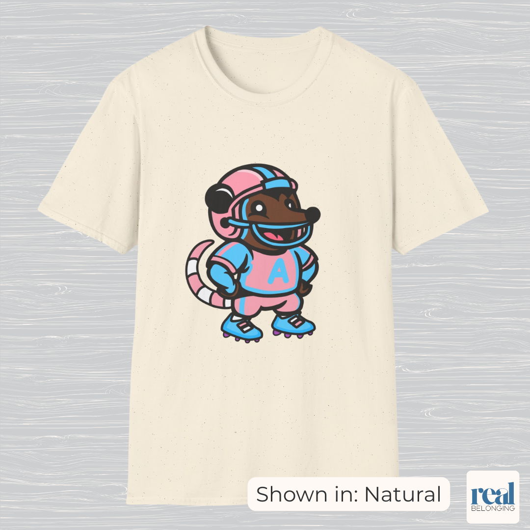 Football Possum T-Shirt | 4 Fur Color Choices | Adorable AF