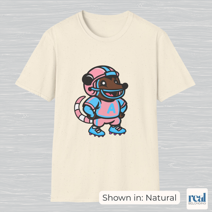 Football Possum T-Shirt | 4 Fur Color Choices | Adorable AF