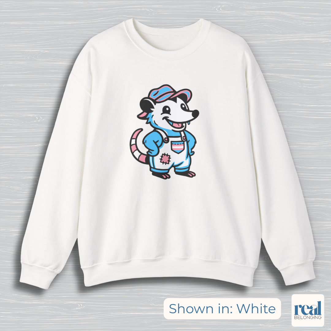 Transgender Possum Pride Sweatshirt | Adorable AF