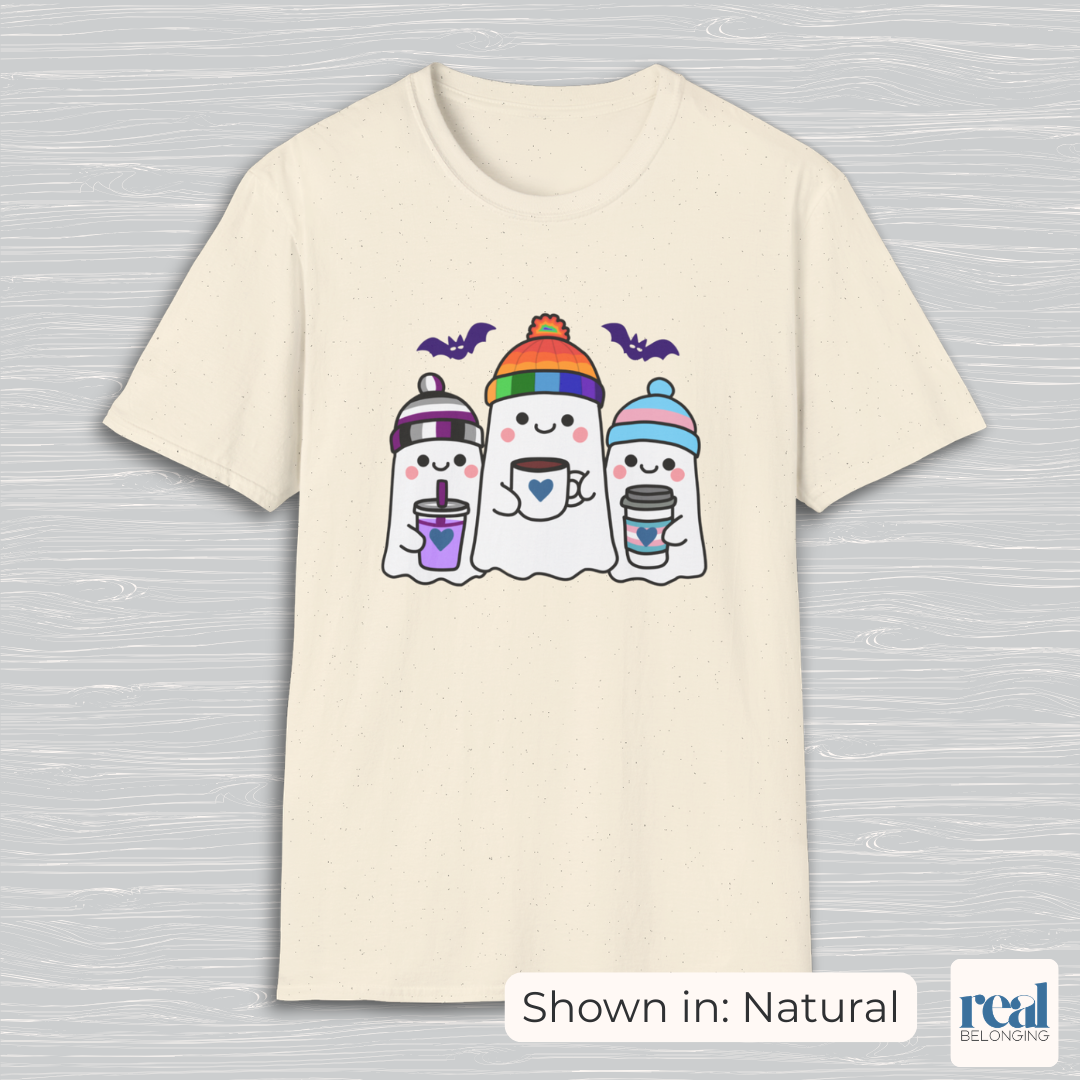 Adorable AF Ghosts - Choose: Rainbow, Trans, and either Non-binary or Asexual