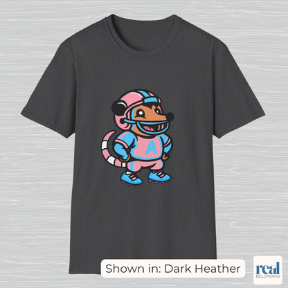 Football Possum T-Shirt | 4 Fur Color Choices | Adorable AF