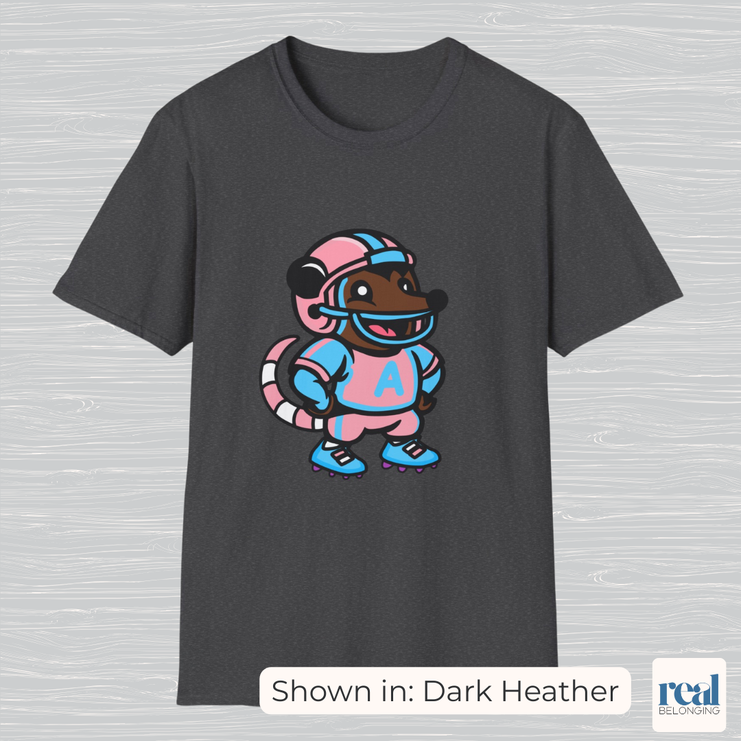 Football Possum T-Shirt | 4 Fur Color Choices | Adorable AF