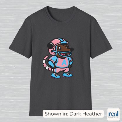 Football Possum T-Shirt | 4 Fur Color Choices | Adorable AF