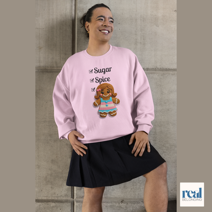 Sugar & Spice Gingerbread Girl Transgender Sweatshirt