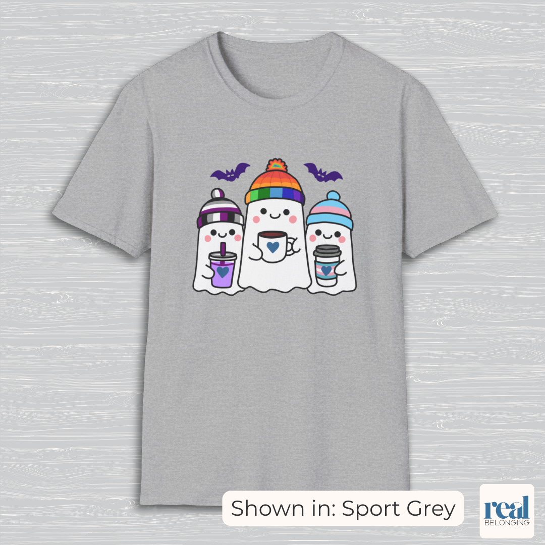 Adorable AF Ghosts - Choose: Rainbow, Trans, and either Non-binary or Asexual