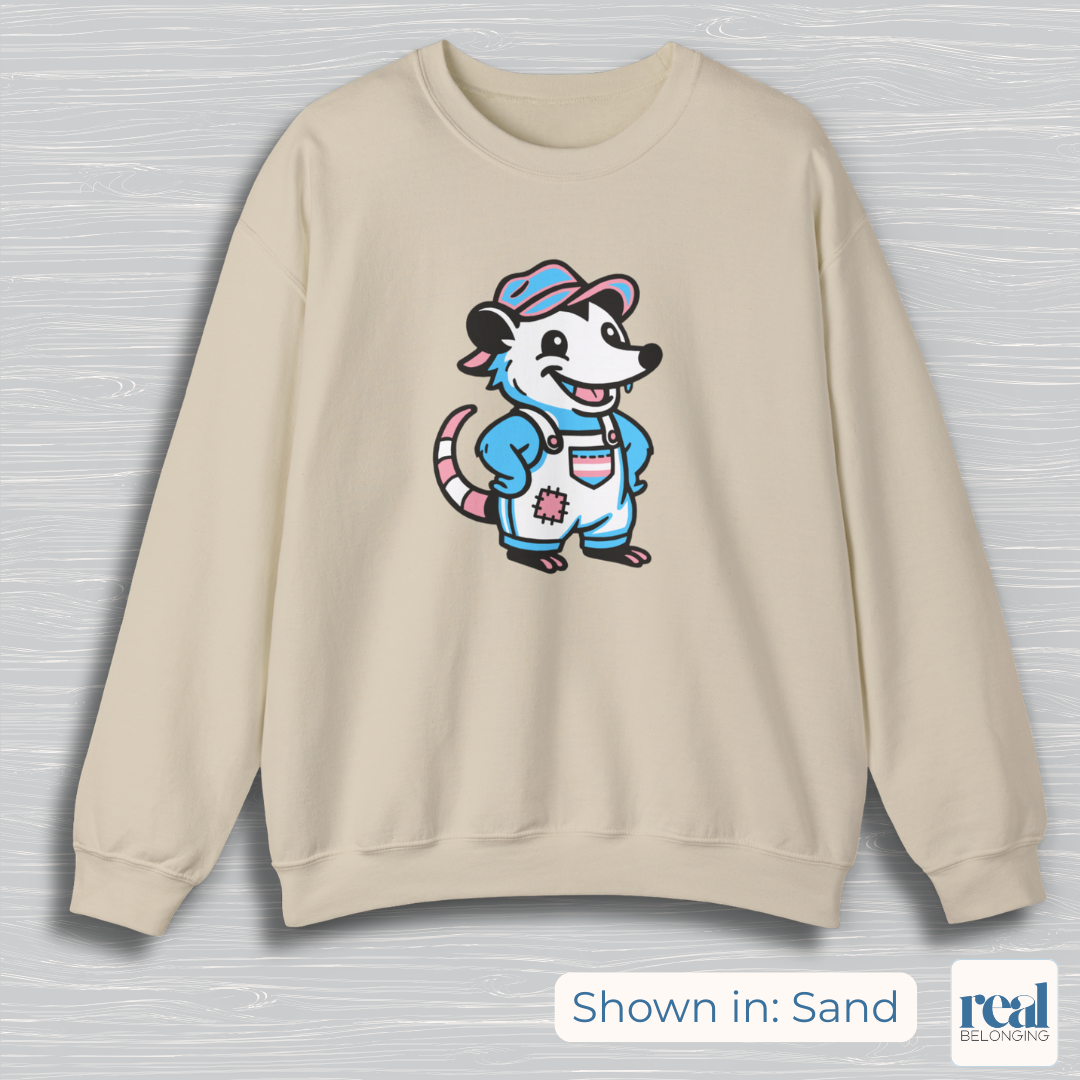 Transgender Possum Pride Sweatshirt | Adorable AF