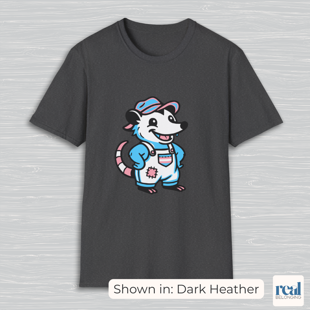 Transgender Possum Pride T-Shirt | Adorable AF