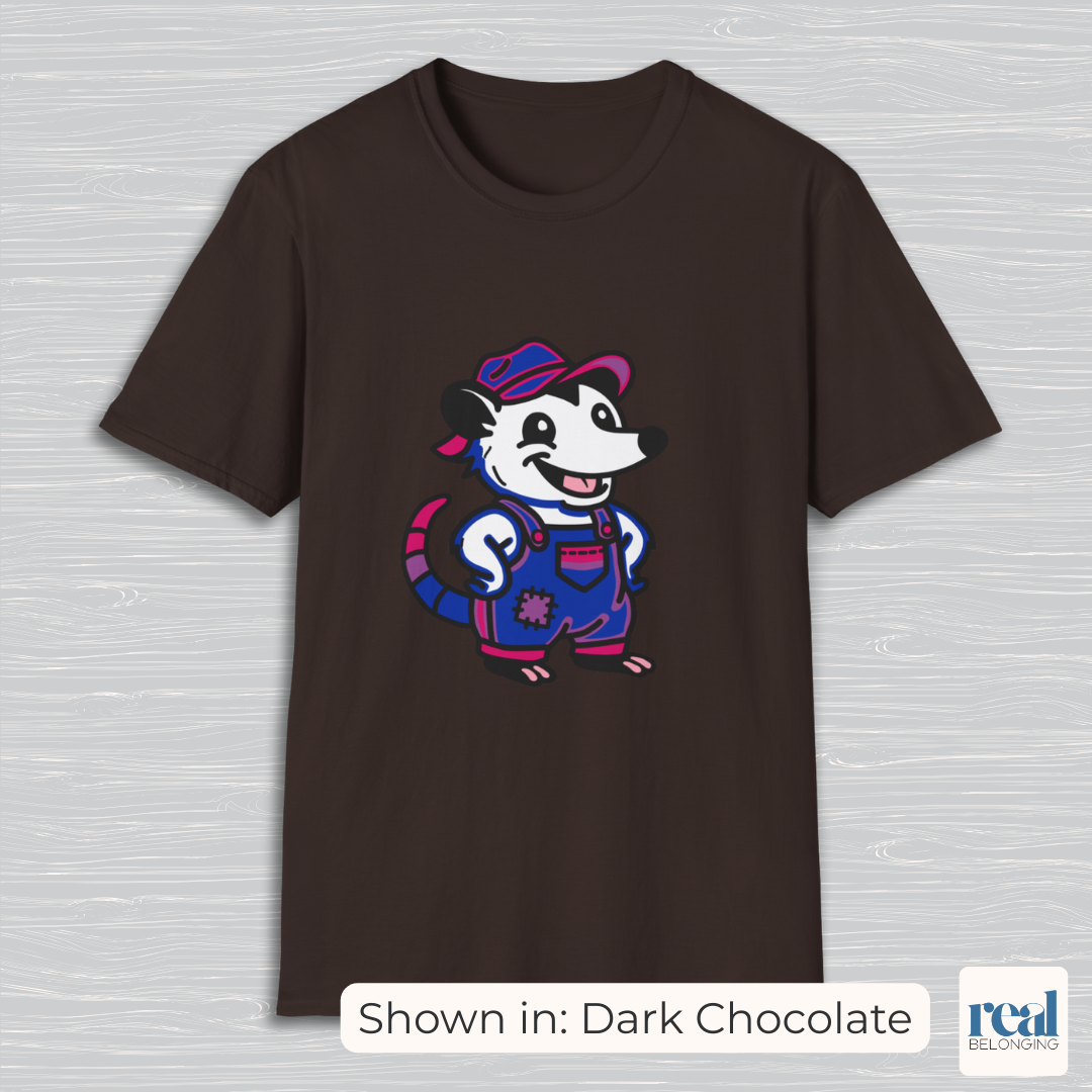 Bisexual Pride Possum T-Shirt | Adorable AF