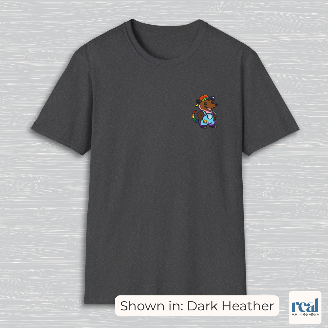 Rainbow Progress Pride Possum T-Shirt | Adorable AF