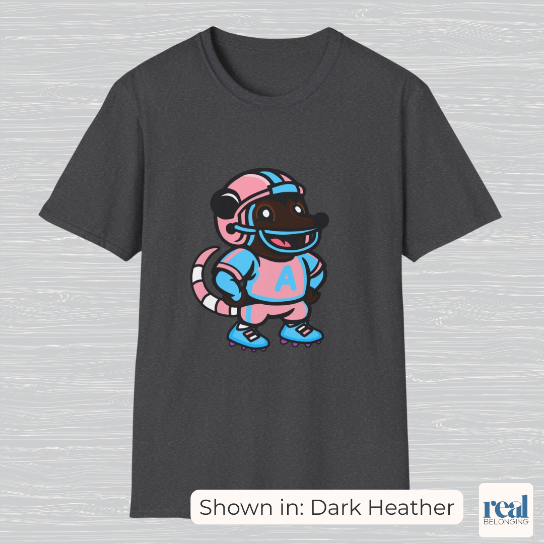 Football Possum T-Shirt | 4 Fur Color Choices | Adorable AF