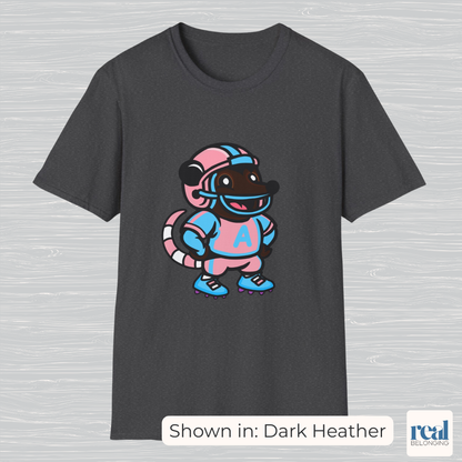 Football Possum T-Shirt | 4 Fur Color Choices | Adorable AF