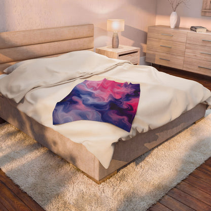 Omnisexual Watercolor Marble Swirl Blanket