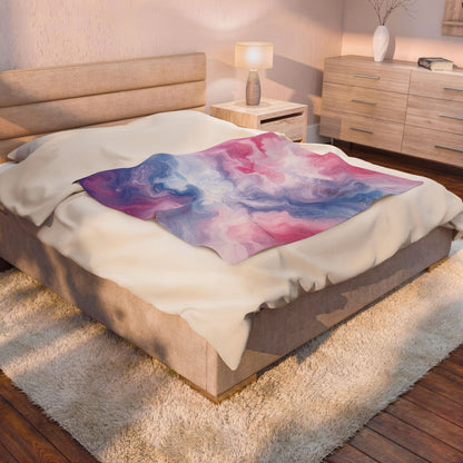 Bigender Watercolor Marble Swirl Blanket