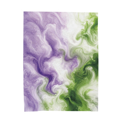 Genderqueer Watercolor Marble Swirl Blanket