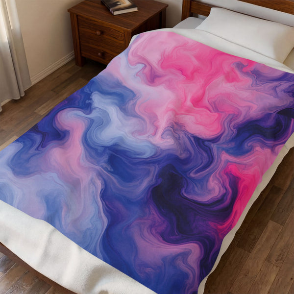 Omnisexual Watercolor Marble Swirl Blanket