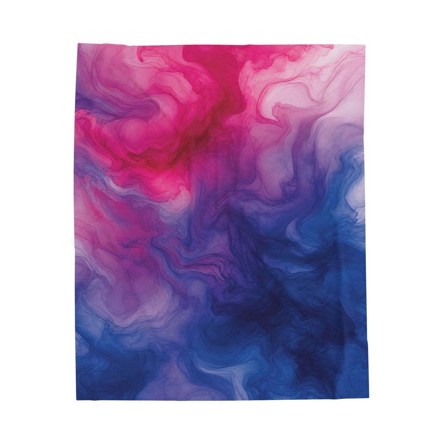 Bisexual Watercolor Marble Swirl Blanket