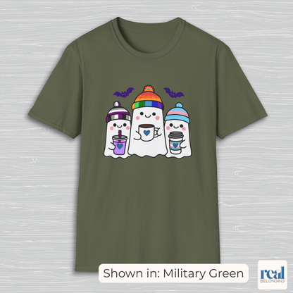 Adorable AF Ghosts - Choose: Rainbow, Trans, and either Non-binary or Asexual