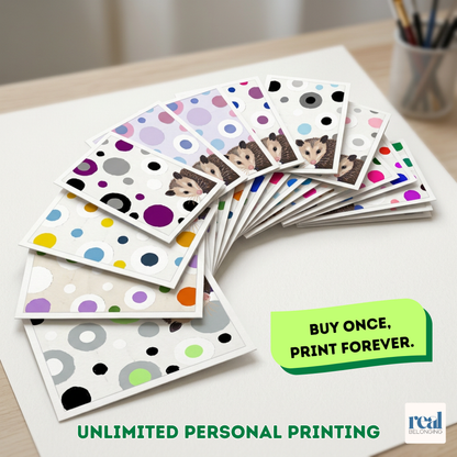 16-Identity LGBTQ+ Opossum Spots Greeting Card Mega-Pack