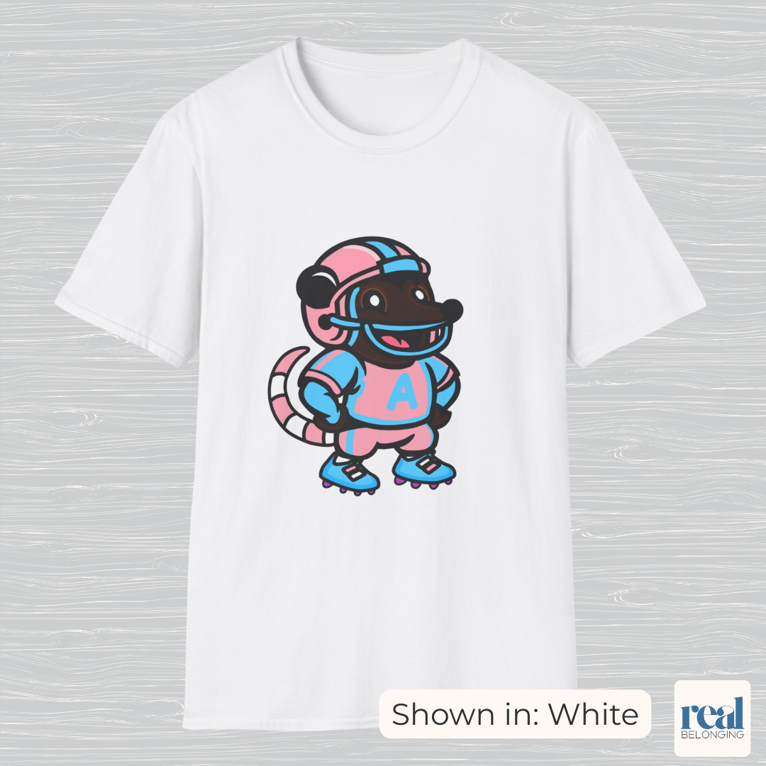 Football Possum T-Shirt | 4 Fur Color Choices | Adorable AF