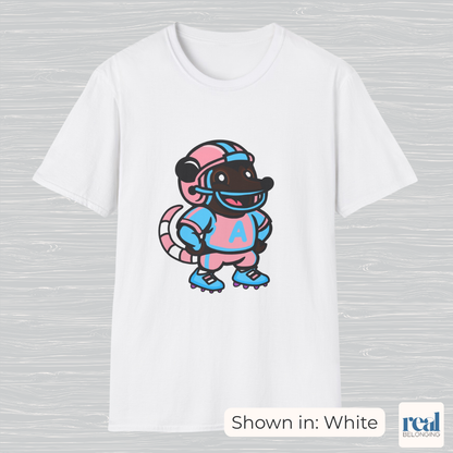 Football Possum T-Shirt | 4 Fur Color Choices | Adorable AF