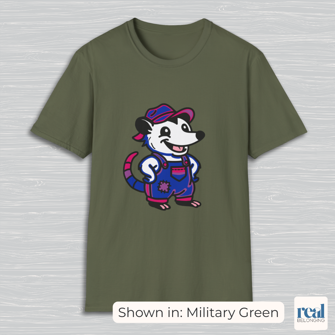 Bisexual Pride Possum T-Shirt | Adorable AF