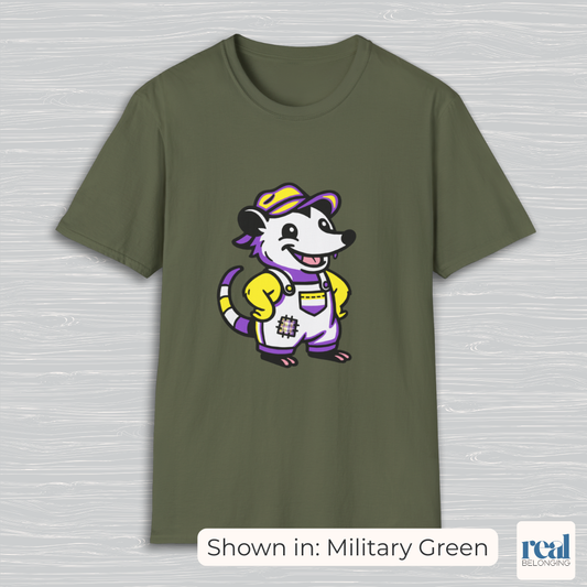 Non-Binary Possum Pride T-Shirt | Adorable AF