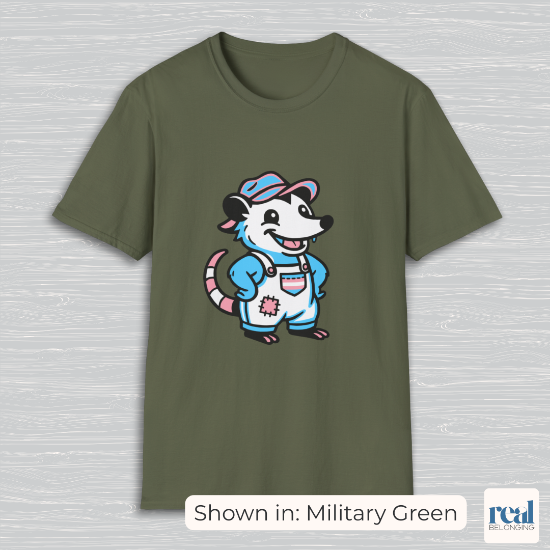 Transgender Possum Pride T-Shirt | Adorable AF